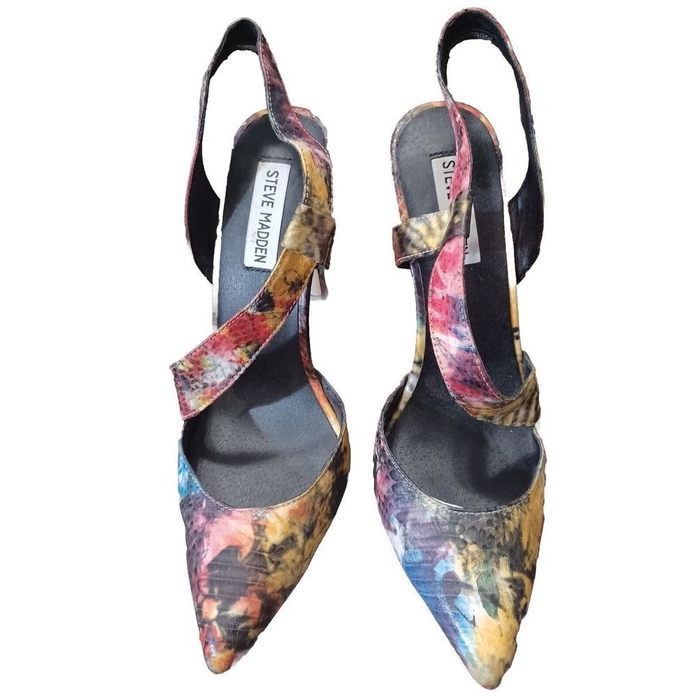 Steve Madden Zepher Multicolor Pointed Toe Heels … - image 3